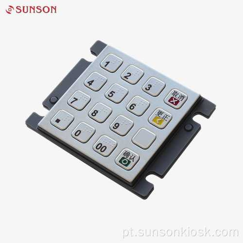 PIN pad de criptografia aprovado pela AES para máquina de venda automática